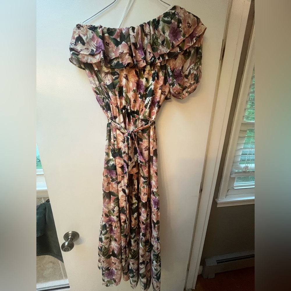 ASTR the Label Floral Off-Shoulder Midi/Maxi Dress